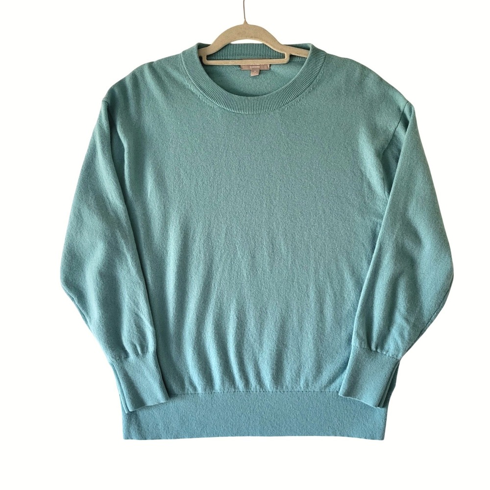 J. Crew The Good Cashmere Sweater Womens Medium Seafoam Green Re-Imagined